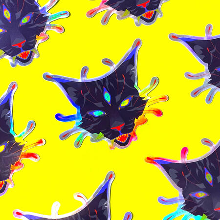 Holographic Vinyl Stickers - Nekomata